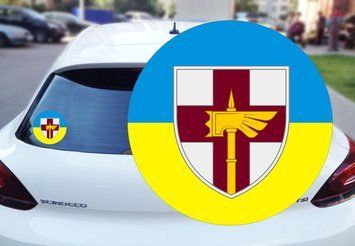 Наклейка на Авто 78-й окремий десантно-штурмовий полк 15 х 15 см