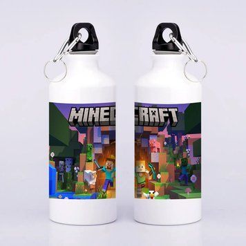 Детская бутылка для воды Minecraft, бутылка Minecraft 500 мл