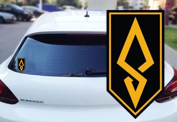 Магнітні наклейки на авто 429-та окрема бригада безпілотних систем &laquo;Ахіллес&raquo; 20*20 см