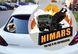 Наклейка круглая H I M A R S (ХІМАРС) 15х15 см