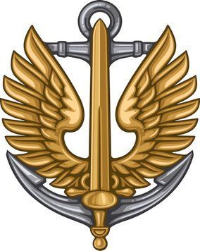 Магнітні наклейки на авто знак Морська піхота 25*25 см