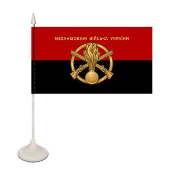 Настольный Односторонний флажок Механизированные войска Украины