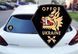 Наклейка на Авто 214-й окремий штурмовий батальйон OPFOR 15х15 см